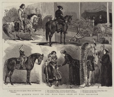 Dronningens besøg på Wild West Show i West Brompton af Alfred Chantrey Corbould